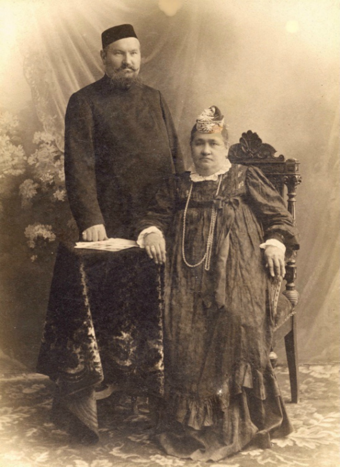 Камалетдин Агафуров с женой Бадыгельнисой